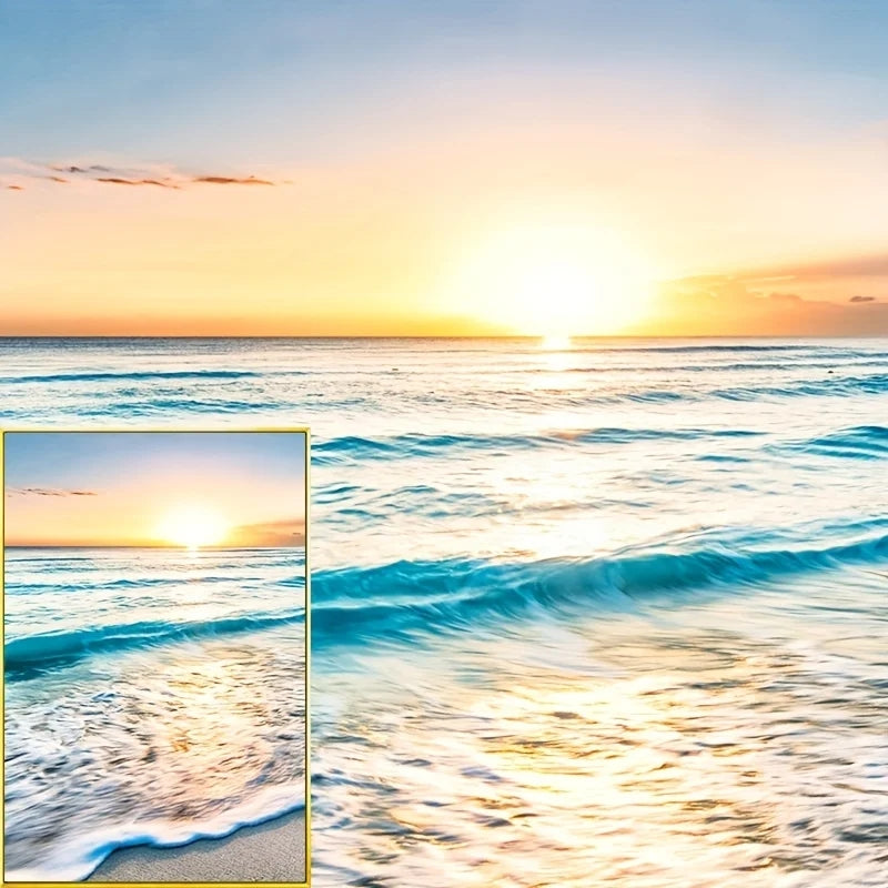 3 pc Beach Wave Wall Art