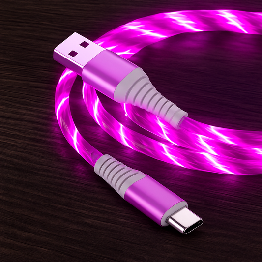 Glowing Phone Charger C Type